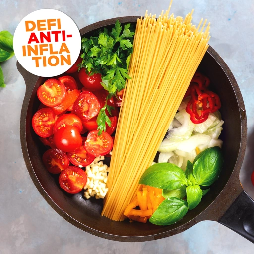 One pot pasta tomates cerise, basilic et parmesan