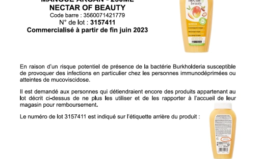Shampooing cheveux sec mangue NECTAR OF BEAUTY