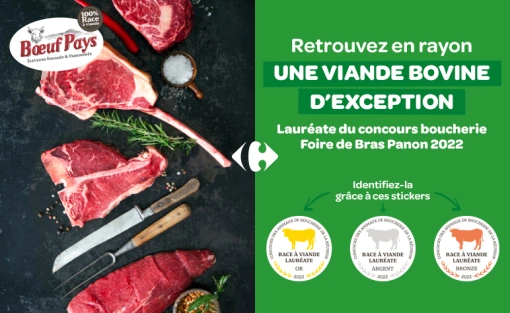 RETROUVEZ EN MAGASIN DE LA VIANDE BOVINE D'EXCEPTION !