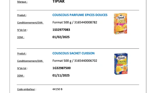 RAPPEL COUSCOUS TIPIAK