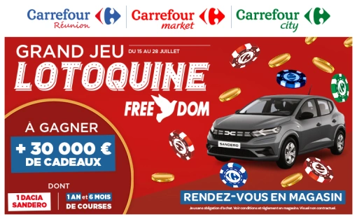 Tentez de remporter plus de 30 000 € de cadeaux grâce au Gran jeu Lotoquine FREEDOM ! 🎁