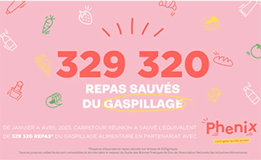 329 320 REPAS SAUVÉS DU GASPILLAGE