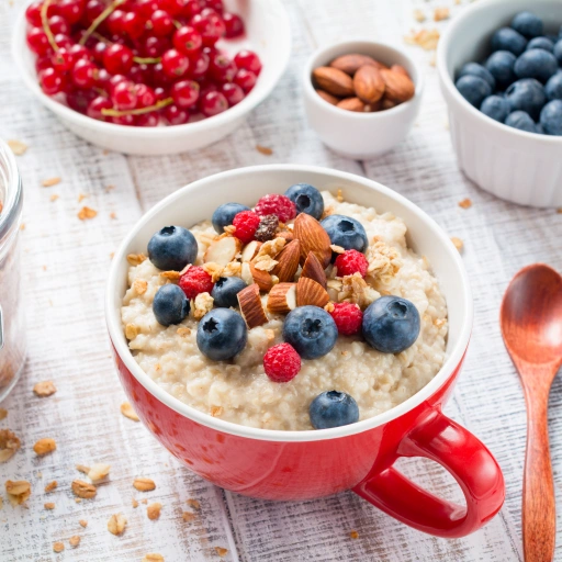 Porridge fruits rouges