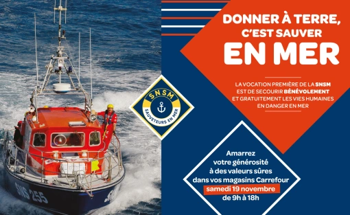Opération de collecte en faveur des sauveteurs en mer